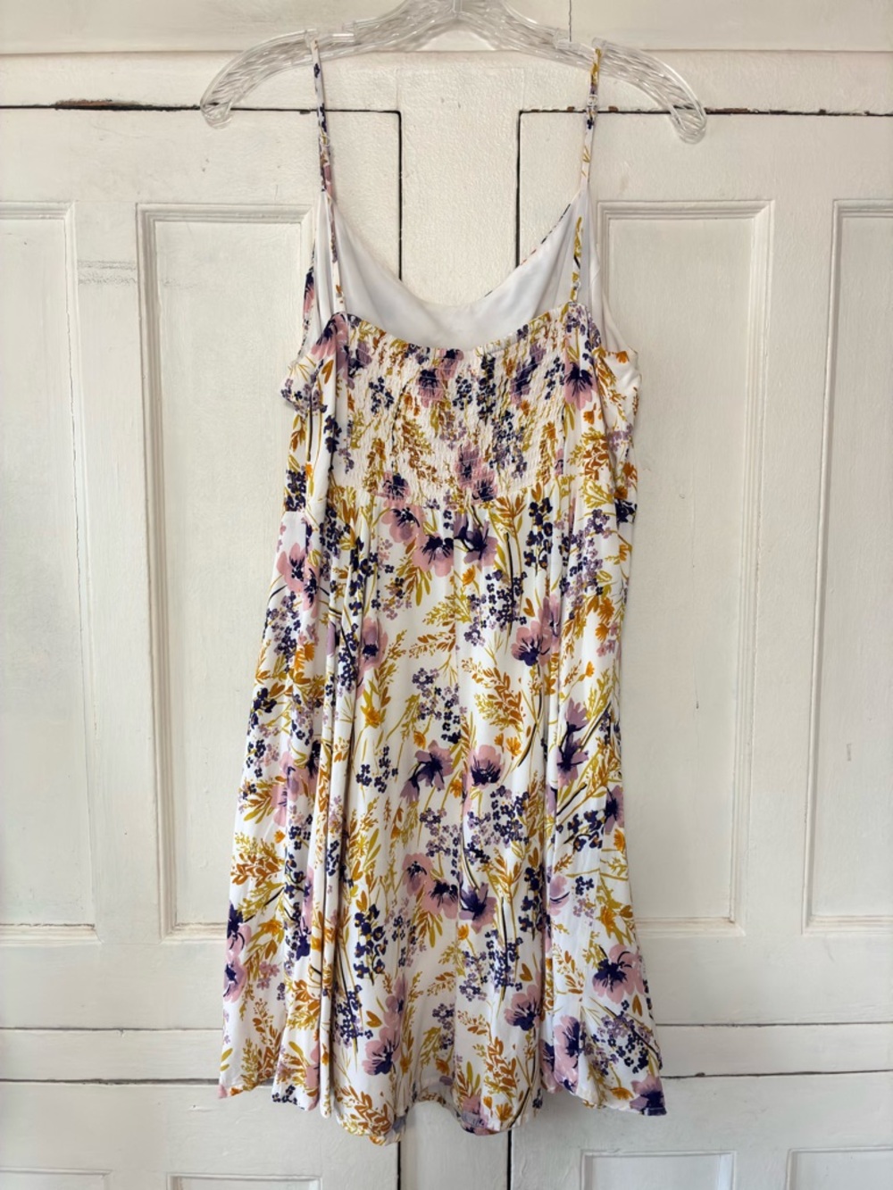 Old Navy Floral Flare Skirt Sundress Ivory Size XL - Picture 4 of 7